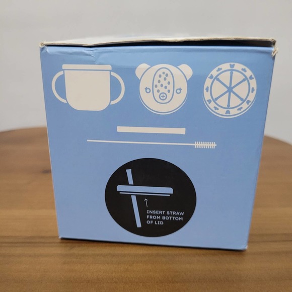 Silicone Training Cup With Straw & Snack Lid (Beige) - Picture 4 of 5